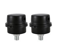 Giwnhvx Filtro di aspirazione compressore d'aria silenziatore 1/4BSP filettatura 13 mm, 2 pezzi, nero