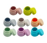 Giwnhvx Flacone di ricarica per crema in silicone, flacone di ricarica da viaggio, flacone per lozione cosmetica, scatola crema, flacone in silicone, 8 pezzi
