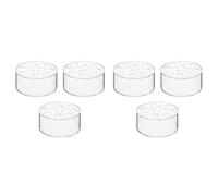 Giwnhvx Floreale in Acrilico 6 Pezzi per Decorazioni Tavolo da Pranzo Vaso di Fiori Rotondo Matrimonio Vasi di Padrona a 12 Fori