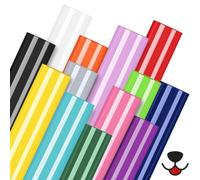 Giwnhvx Fogli di vinile permanenti, 20 confezioni da 12 x 10 pollici, adesivo in vinile permanente autoadesivo, decorazione per feste, adesivo per auto