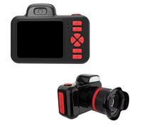 Giwnhvx Fotocamera Digitale 1080P con Flash Mini Videocamera Schermo 2,0 Pollici Zoom Digitale Fotocamera per Bambini Nero