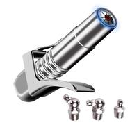 Giwnhvx Frizione a pressione grassa, 8 ganasce di bloccaggio, 12000 PSI punta a sgancio rapido, adatto per tutte le presse manuali/elettriche con 1/8 NPT
