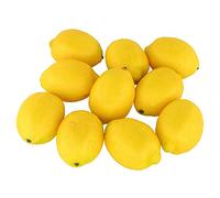 Giwnhvx Frutta Falsa Casa Casa Cucina Feste Decorazione Artificiale Realista Simulazione Giallo Limone 10 Pz Set