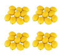 Giwnhvx Frutta finta decorazione per la casa e la cucina artificiale realistica simulazione giallo limone set da 40 pezzi