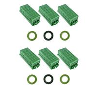 Giwnhvx Gabbia in schiuma per fiori, confezione da 6 blocchi di schiuma per fiori, supporto per fiori con schiuma floreale, ciotola per fiori in schiuma