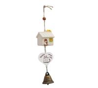 Giwnhvx Gabbia per uccelli campanelli eolici Cartoon Carino Pastorale Appeso Ornamento Casa Giardino Resina Decorazione Regalo Facile da Installare Facile da Usare