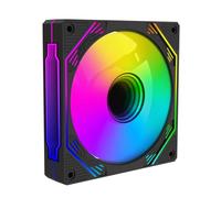 Giwnhvx Game Cabinet RGB Chassis Fan 120mm 3D Infinite Mirror Silent Fan Reverse Blow ARGB+PWM 2 in 1 Facile Installare