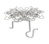 Giwnhvx Ganci per grondaie con protezioni perforate Ganci per luci natalizie per luci natalizie da esterno, 50 pezzi