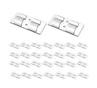 Giwnhvx Ganci per luci a stringa da esterno, 30 clip trasparenti per luci resistenti, per interni ed esterni, facili da usare