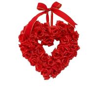 Giwnhvx Ghirlanda di fiori appesi per decorazione di San , 40 cm, ghirlanda di fiori rossi con , decorazione d'ingresso