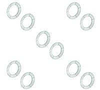 Giwnhvx Ghirlanda nel Filo Metallico da 14 Pollici Forma Ghirlanda Rotonda nel Metallo Forma Anelli per la Decorazione Domestica della Festa di Natale Confezione DIY da 10