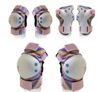 Giwnhvx Ginocchiere per Bambini/Adulti, Gomitiere, Protezione Polsi, Set di Attrezzature di Protezione per Pattini, Biciclette, BMX, Ruote (M)