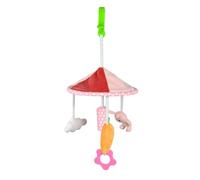 Giwnhvx Giocattolo Sonaglio per Neonati 0-12 Mesi, Carillon da Appendere Alla Culla con Supporto per Giocattoli, Campanello per Letto, Seggiolino Auto, Giocattolo per Neonati, Rosa