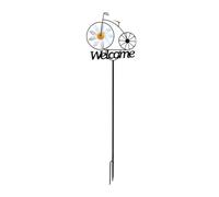 Giwnhvx Girandole per Cortile e Giardino, Cartello di Benvenuto con, Decorazioni Artistiche per Giardini in Stile Bicicletta, Decorazioni per Giardini All'Aperto