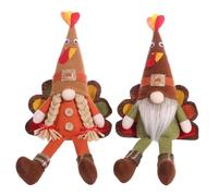 Giwnhvx GNOME - Peluche con tacchino, ornamento fatto a mano, svedese, Mr & Mrs Fall Gnomes per autunno raccolta festa, forniture per decorazioni, facile da usare, 35 x 15 x 5 cm