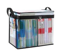 Giwnhvx Grande borsa trasparente da viaggio trasparente impermeabile con manico, borsa portaoggetti con cerniera per l'organizzazione A