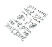 Giwnhvx Gruppo di sterzo per braccio oscillante per 16207 16208 16209 16210 H16 telecomando auto parti di ricambio accessori kit di aggiornamento in metallo, argento