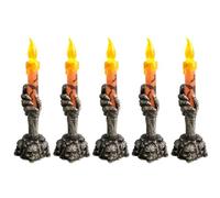 Giwnhvx Halloween LED Luce Scheletro Fantasma Palmare A di Candela Decorazione Della Tavola di Casa Decorazioni per La Casa Arancione
