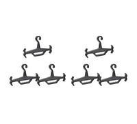Giwnhvx Heavy Duty Hanger for Vest Muta Appendino, Attrezzature di Sopravvivenza Storage Organizer Nero 6PCS