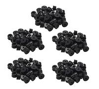 Giwnhvx Home Moebel - Piedino in gomma, 13 mm x 7 mm, 150 pezzi, colore: Nero