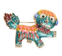 Giwnhvx Il Grip Cinese Mascot Cardigan Strutturato Pin Pin Donne Vestito Antivento Spilla