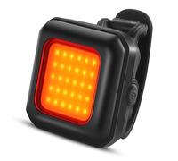 Giwnhvx Illuminazione per la notte, ricaricabile tramite USB, Ultra, con funzione torcia elettrica a luce nera-rossa per avvertimento posteriore.