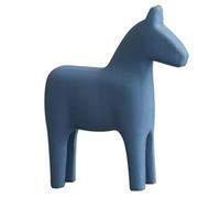 Giwnhvx in Legno Ornamento Retrò Animali Decorazione per Ufficio Figura Mini a Dondolo Astratto Blu