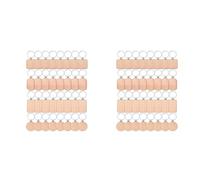 Giwnhvx in legno vergini, 64 pezzi, con incisione su legno vergini, in legno incompiuto, fai da te,