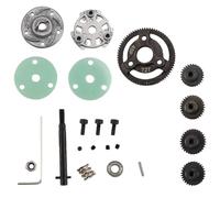 Giwnhvx Ingranaggi Dritti e Pignoni in Metallo 0,8 M 48P per/Slash 2wd 1/10 RC Ricambi Modello Auto 72T