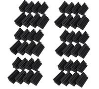 Giwnhvx Insonorizzazione Isolamento Basso Piegatura Acustica Parete Schiuma Trapuntato Studio Schiuma Piastrelle (48PCS, Nero)