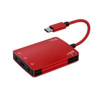 Giwnhvx Interfaccia audio per registrazione/streaming live e podcasting. Scheda audio esterna universale plug-and-play. Convertitore Live B.