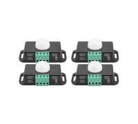 Giwnhvx Interruttore con sensore di movimento, 12 V 24 V, sensore PIR, interruttore a LED per strisce LED flessibili, confezione da 4