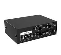 Giwnhvx Interruttore RS232 4 Ingressi 1 Uscita RS232 Serie DB9 Interruttore A Pin 4x1 per Controller Selettore Condivisione Stampante Console PC