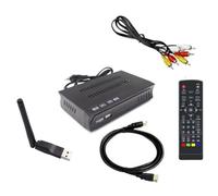 Giwnhvx ISDB-T 1080P HD Set Top Box Ricevitore TV Trasmissione Video Digitale Terrestre con Cavo per Spina UE Brasile/Cile B