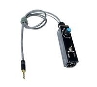 Giwnhvx Isolatore audio stereo XLR da 3,5 mm con regolazione del volume per isolamento di corrente e protezione del suono, dal computer portatile al mixer.