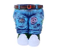 Giwnhvx Jeans Fiore Vaso per Piante Vaso per Fiori Decorazione da Tavolo Statua Fioriera Vaso per Fiori Piccolo Vaso per Piante Resistente Facile da Installare Facile da Usare B