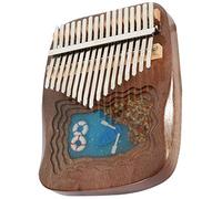 Giwnhvx Kalimba - Pianoforte portatile a 17 tasti, ideale come regalo per bambini e adulti e principianti, con martello di accordatura e istruzioni (lingua italiana non garantita)