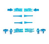 Giwnhvx Kit Accessori di Aggiornamento Metallico Set Tazze Sterzo Braccio Oscillante per 104009 12402-A 12401 12404 12409 Ricambi Auto RC,1