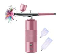 Giwnhvx Kit aerografo senza fili con compressore, aerografo portatile portatile per pittura, decorazione torte, nail art
