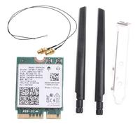 Giwnhvx Kit da scrivania doppia banda 2.4G/5Ghz 9560NGW 802.11AC M.2 CNVI con scheda WiFi e antenna BT-compatibile 5.0