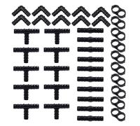 Giwnhvx Kit di accessori per irrigazione a goccia Connettore Barb per sistema di irrigazione a goccia Kit di irrigazione da giardino 40 PZ