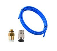 Giwnhvx Kit di aggiornamento per stampante 3D con connettori pneumatici KJH04-M6 e PC4-01 e tubo PTFE da 1 m per estrusore 1,75 mm Bowden in blu