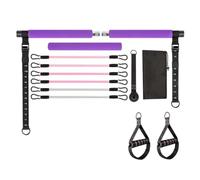 Giwnhvx Kit di barre per pilates, con bande di resistenza, multifunzione, per yoga, pilates, casa, palestra, pilates, resistenza