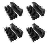 Giwnhvx Kit di Dissipatore Termico 8 Pezzi 40 mm 120 mm x 40 mm x 20 Mm, Dissipatore Termico in Alluminio Più per Il Raffreddamento del Modulo Termico Peltier a LED
