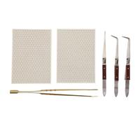 Giwnhvx Kit di saldatura per gioielli da 6 pezzi, pannelli di saldatura per piastra di saldatura gioiellieri che fanno strumenti di fusione forniture, pinzette facili da installare