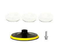 Giwnhvx Kit di strumenti di lucidatura Pad per lucidatura auto ceretta spugna disco ruota di lana per la cura della vernice auto tamponi lucidanti per lucidatura auto