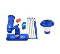 Giwnhvx Kit di strumenti per la pulizia dell'aspirapolvere per piscine Spazzola per fontana per laghetto Spazzola portatile per aspirapolvere per nuoto - EU