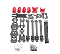 Giwnhvx Kit di Telaio Quadricottero Mark4 7 Pollici 295 mm con Braccio da 5 mm per Drone da FPV da 7" e Freestyle RC, con Parti Stampate in Rosso.