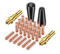 Giwnhvx Kit di ugelli airless Flux Core da 28 pezzi, punte da 0,1 cm e 0,1 cm, per saldatori MIG da 100 litri e Weld-Pak