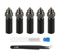 Giwnhvx Kit di ugelli estrusori a estremit calda in acciaio temprato da 5 pezzi da 0,4 mm per stampanti 3D K1, K1 Max, Ender3 V3 KE, -10 SE